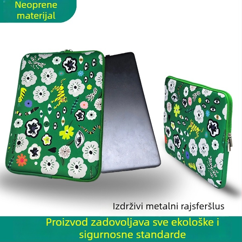 Minghai torbica za laptop od diving tkanine – vodootporna, protuprovalna, otporna na udarce, prozračna, podstava od poliestera, urban stil