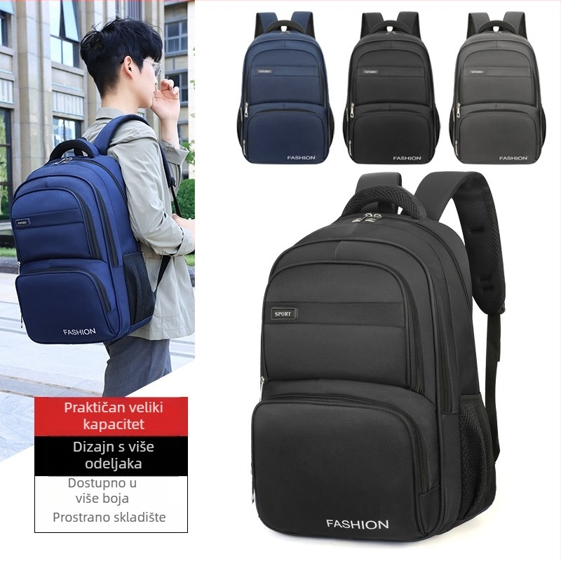 Poslovni ruksak za prijenosno računalo, Oxford platno, vodootporan, za 16-inčni prijenosnik, kapacitet 20–35L, unisex