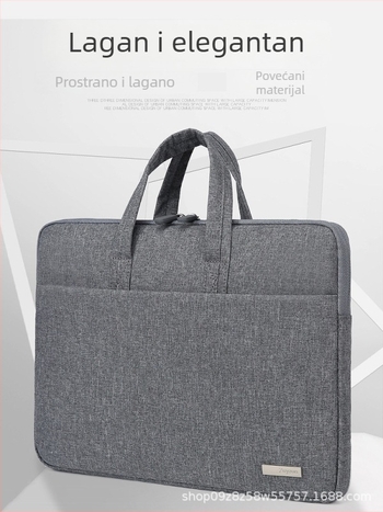 Torba za prijenosno računalo, unisex, od Oxford platna, podstava od poliestera, otporna na habanje i otporna na podrhtavanje, jesensko izdanje 2023