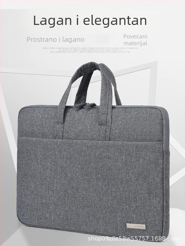 Torba za prijenosno računalo, unisex, od Oxford platna, podstava od poliestera, otporna na habanje i otporna na podrhtavanje, jesensko izdanje 2023