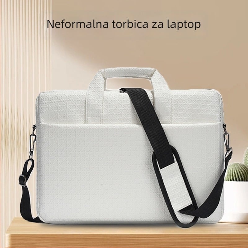 Torba za laptop, prozračan Oxford materijal, jedinstven jednobojni uzorak, poliesterska podstava, stil za slobodno vrijeme putovanja, prenosni aktovka stil