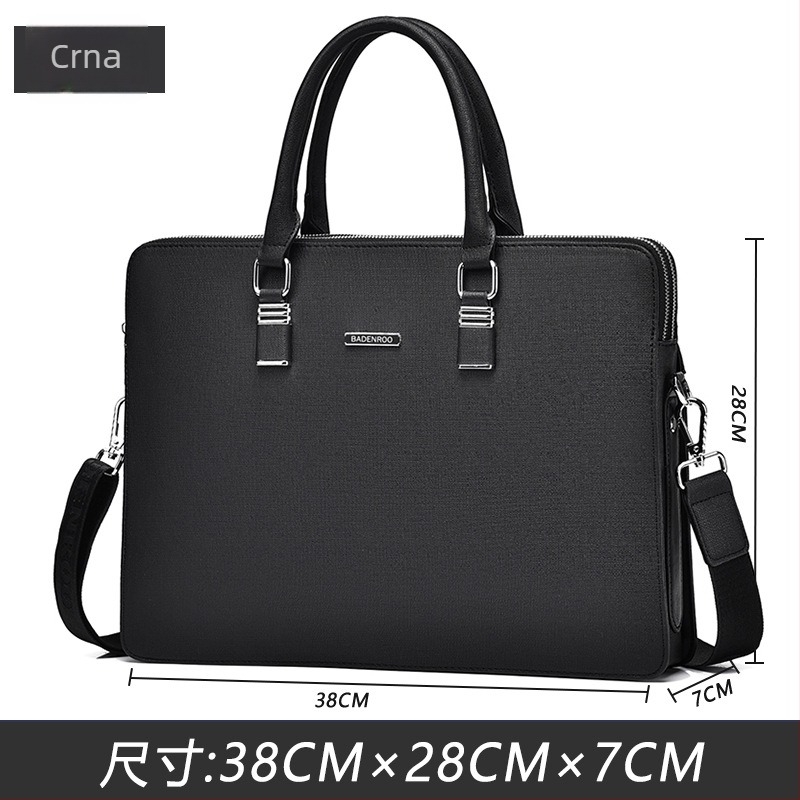 BADENROO PU poslovna aktovka s uzorkom slova i poliester podstavom, za poslovna putovanja