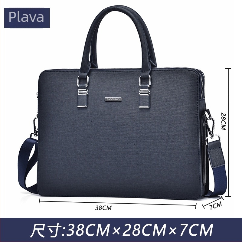 BADENROO PU poslovna aktovka s uzorkom slova i poliester podstavom, za poslovna putovanja