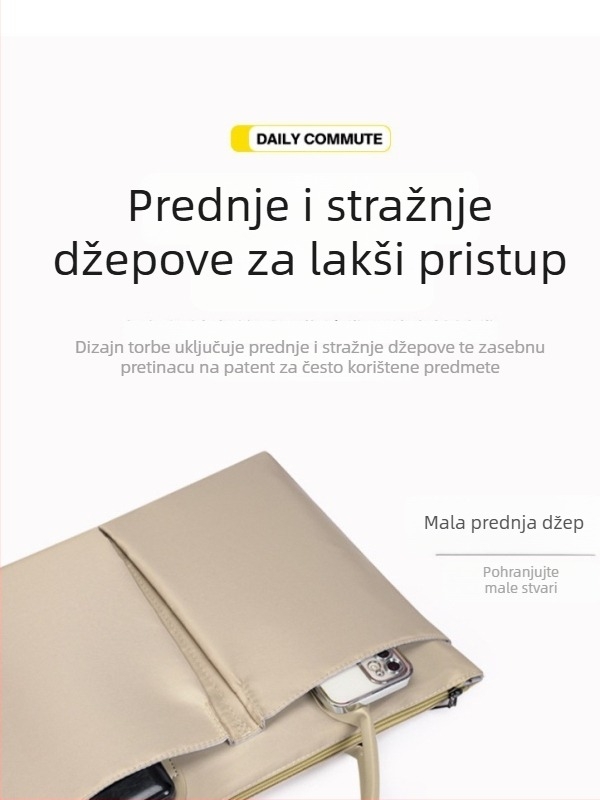 Poslovna aktovka za dokumente, unisex, od Oxford platna, vodootporna, ultralagana, izolirana, otporna na habanje