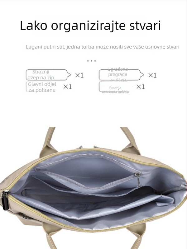 Poslovna aktovka za dokumente, unisex, od Oxford platna, vodootporna, ultralagana, izolirana, otporna na habanje