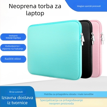 Zaštitna torbica za prijenosno računalo i tablet sa zatvaračem, diving tkanina, vodootporna, otporna na habanje, otporna na rez, geometrijski uzorak