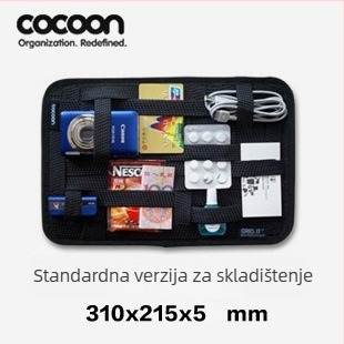X008 Elastična torbica za pohranu — stil ručne torbe, materijal elastičan, funkcija elastično skladištenje, pogodna za CD i školske potrepštine