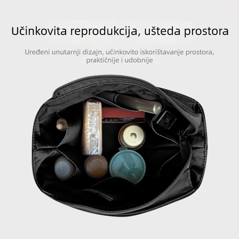 Picotin18 Vodootporna najlonska unutarnja organizacijska torba sa zatvaračem — svakodnevna upotreba, gradski minimalistički stil, najlon podstava, unisex