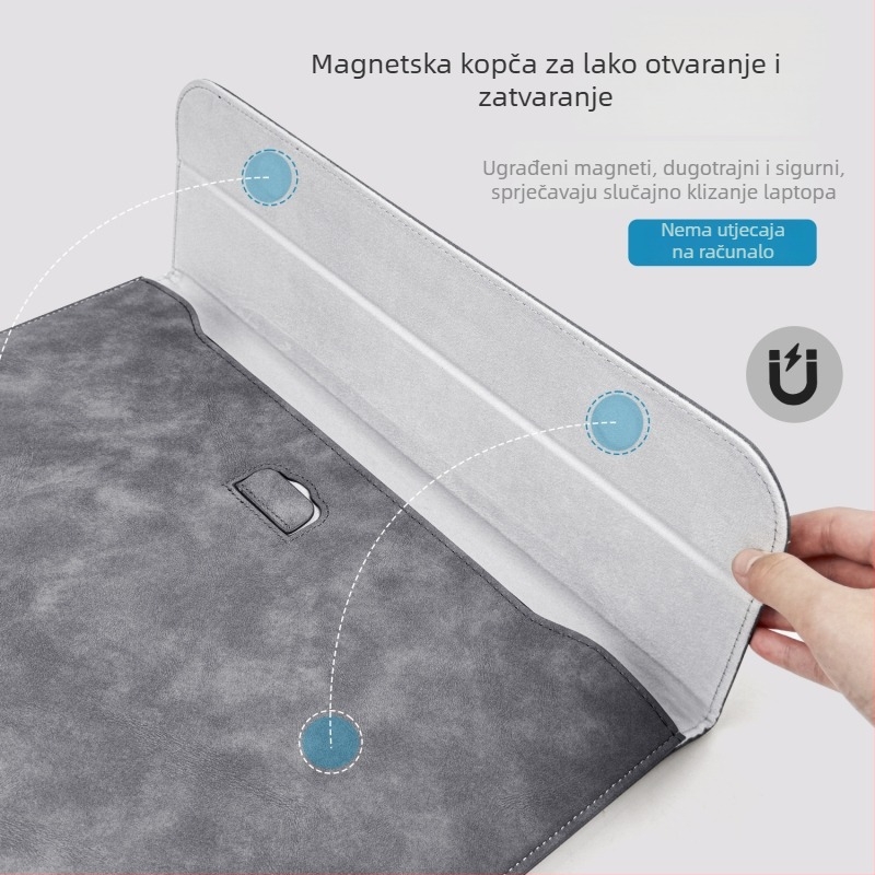 Unutarnja torbica za držač prijenosnog računala – ovčja koža, vodootporna, otporna na habanje, otporna na potrese, Classicpacking