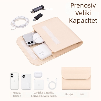 Torba za pohranu power bank, ručni stil torbe, PVC digitalni organizator za baterije, Model A009a