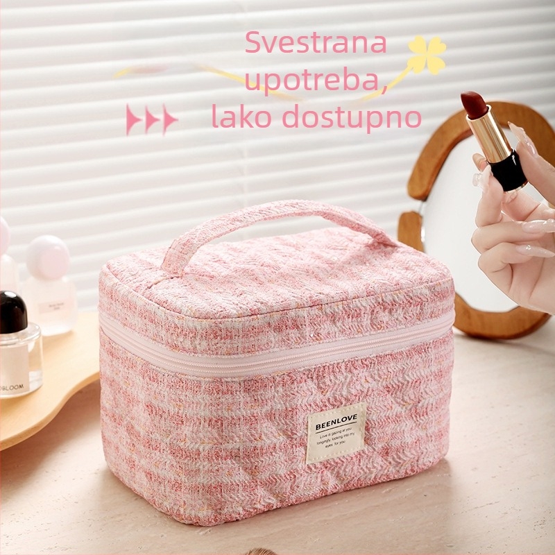 Kozmetička torbica Bei Lian, Dream Cover izšivana, poliester, kubni oblik, višefunkcionalna