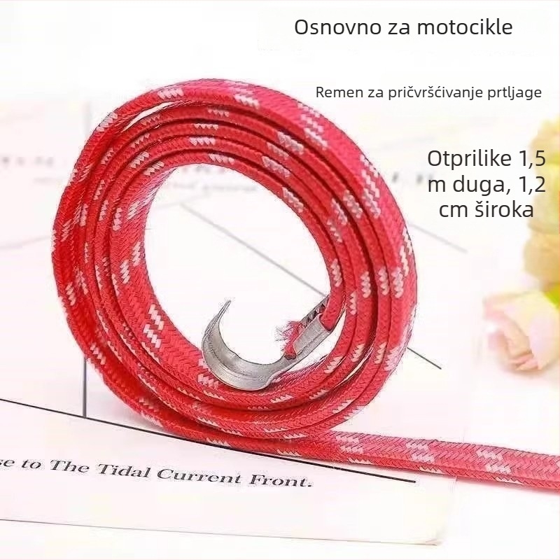 Elastični kaiš za prtljagu za motocikle i električna vozila, nosivost 10 kg, materijal: elastična traka