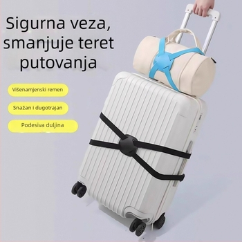 Jačani kaiš za prtljagu u obliku osam, anti-theft, putni dodatak, corduroy materijal
