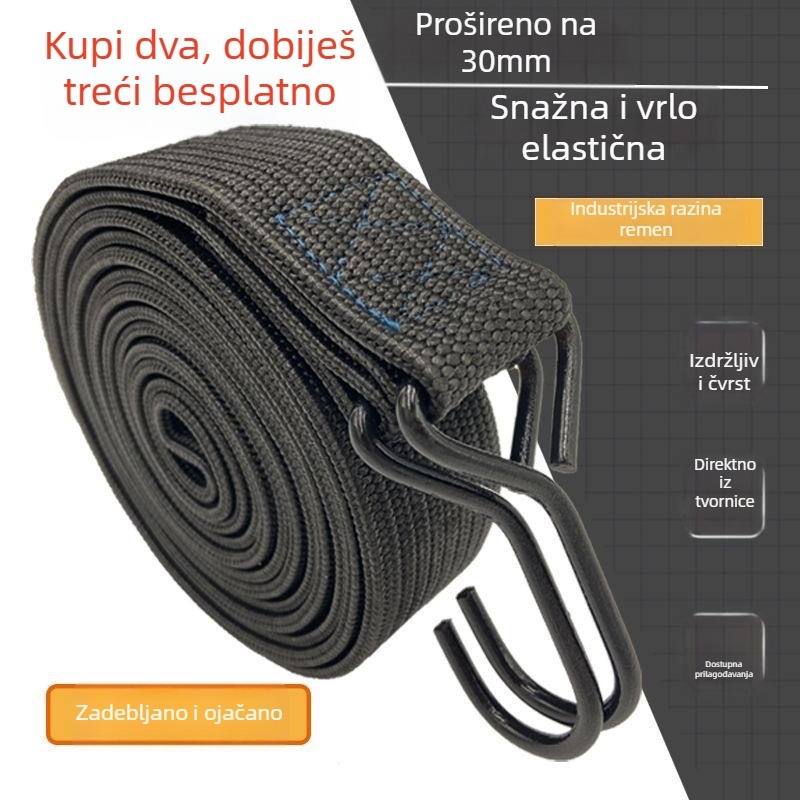 Elastične poliester trake za pričvršćivanje motocikala, kamiona, električnih vozila i prtljage