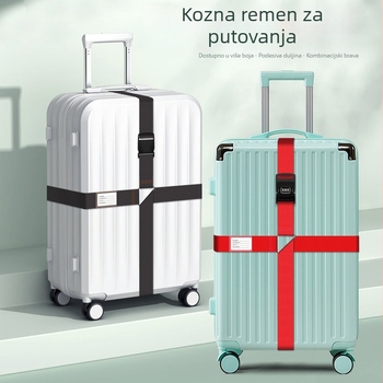 Remen za prtljagu s križnim dizajnom, najlon, podesiv, protiv krađe
