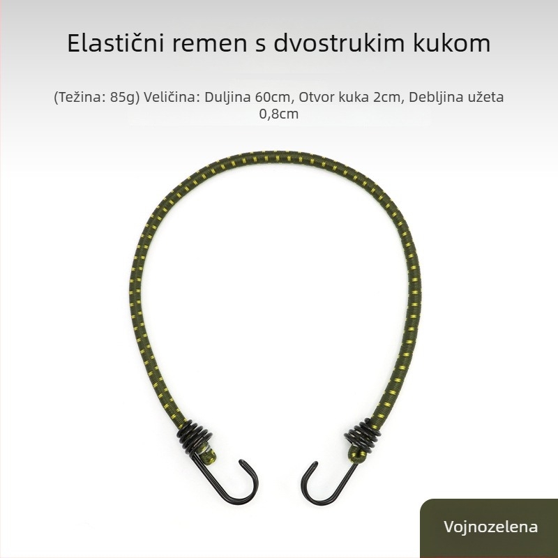 ANJI elastično vanjsko vezanje už šatore i kampiranje – materijal: Beef rib rope; uporaba: šatori, clothesline, pakiranje prtljage