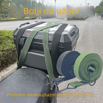 Elastični kaiš za prtljagu, izdržljiv, pojačan, otporan na habanje, proširen, namijenjen za automobil