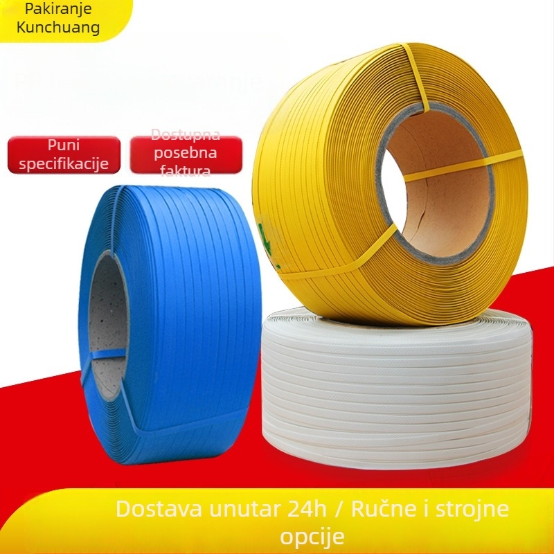 Industrijska PP pakirajuća traka - debljina 0,65 mm, model 1208, snažna čvrstoća na rastezanje