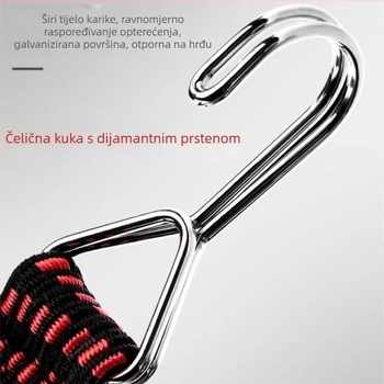 Elastični polipropilenski remen za vezivanje, širina 2,5–3 cm, duljina 1–5 m