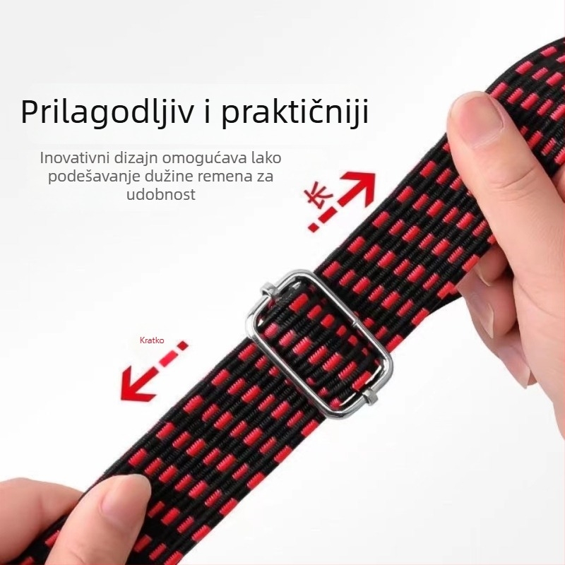 Elastični polipropilenski remen za vezivanje, širina 2,5–3 cm, duljina 1–5 m