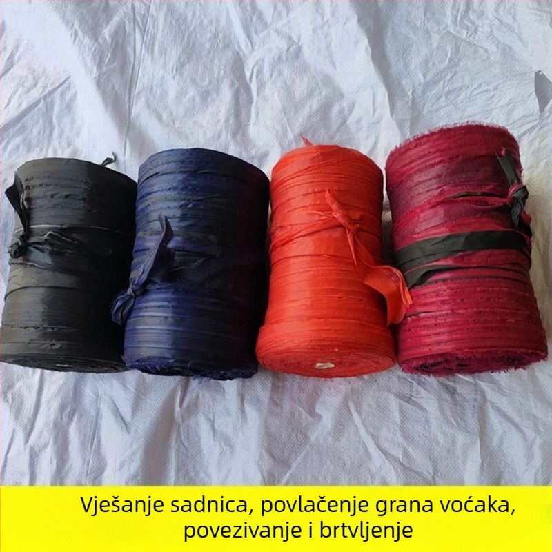 Izdržljivo platneno uže za zavezivanje grana, trave i debla; vrtno pakiranje užeta s dugom trakom