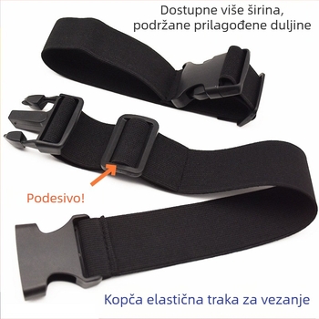 3,8 cm elastični pojas s kopčom, tanak podesivi pojas za skladištenje i zavezivanje