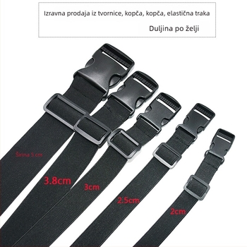 3,8 cm elastični pojas s kopčom, tanak podesivi pojas za skladištenje i zavezivanje