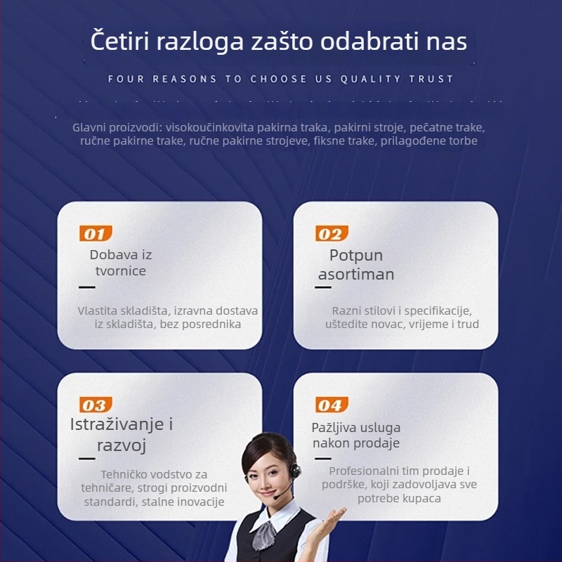 PP pakirajuća traka za strojeve za pakiranje, dvostrane namjene, 0,6 mm debljina, 20 kg natezna snaga, 10 kg masa