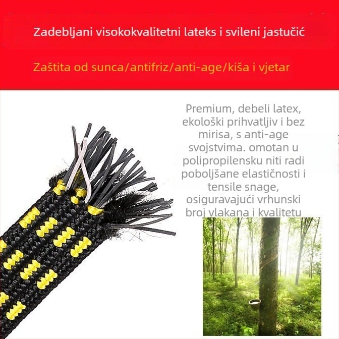 Vezna traka od lateksa polipropilenskih vlakana, prilagodljiva obrada, široka primjena