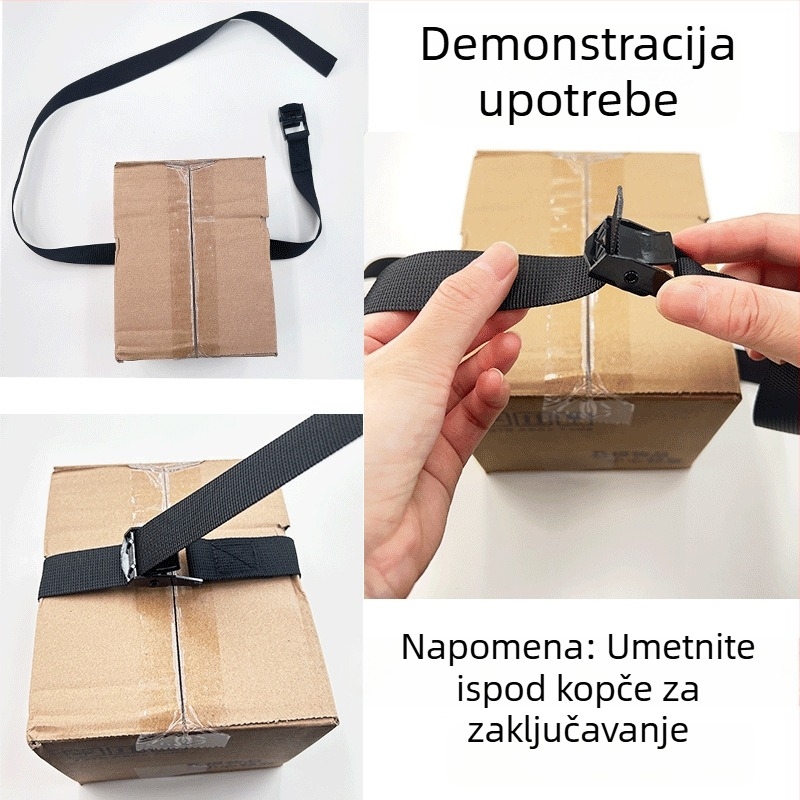 Pojas s kopčom od cinkove legure, najlonsko-poliesterskom trakom, auto učvršivanje i vanjski kaiševi, podesivi