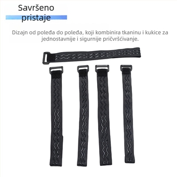 Velcro trake za vezivanje - Najlon, Smjesa najlona i poliestera, Teške, Obrnuta kopča, Uređivanje kablova, Za odjeću