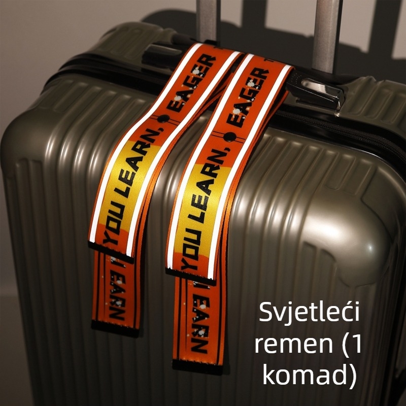 Reflektirajući viseći privjesak za prtljagu i ruksak, poliester ctzd, svijetleći
