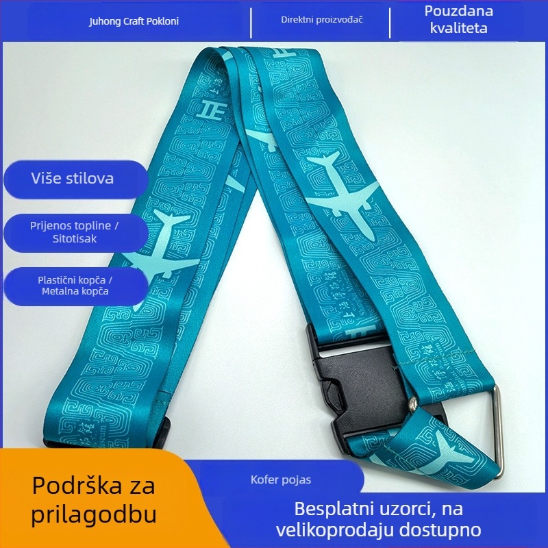 Jh-49 poliester kaiš za prtljagu, leopard uzorak, serija kaiševa za prtljagu, prozračan