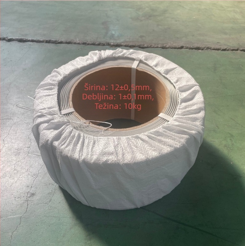 Mašinska traka za pakiranje Yongsheng, debljina 0.8 mm, naprezanje 50 kg, težina 10 kg