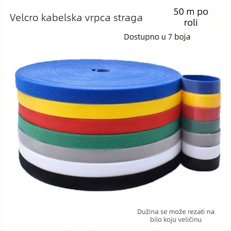 Peng Xin / PENGXIN Dvostrano Velcro trake za upravljanje kabelima, smjesa najlona i poliestera, za slušalice, kabeli računala i ostalo