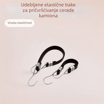 Elastične vezice za pričvršćivanje platna kamiona; visoka elastičnost, izdržljive (Materijal: butilna guma; Nosivost: 10 kg; Marka: Hanko)