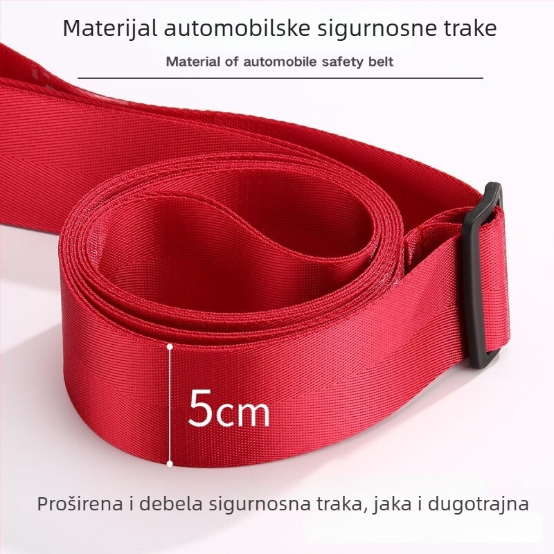 Pojas za prtljagu s križnim remenima, fiksnim kopčama i zaključavanjem s carinskim kodom – od anti-nylon materijala