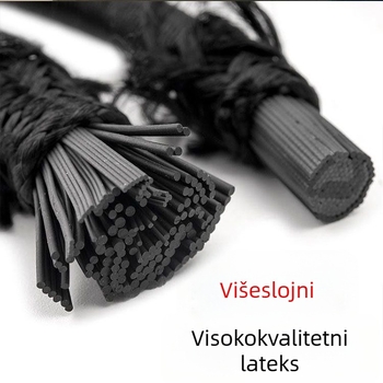 Elastična vrpca za prtljagu s kukom - latex + polipropilen; nosivost 20/30 (materijal: latex + polipropilen; nosivost: 20/30; s kukom)