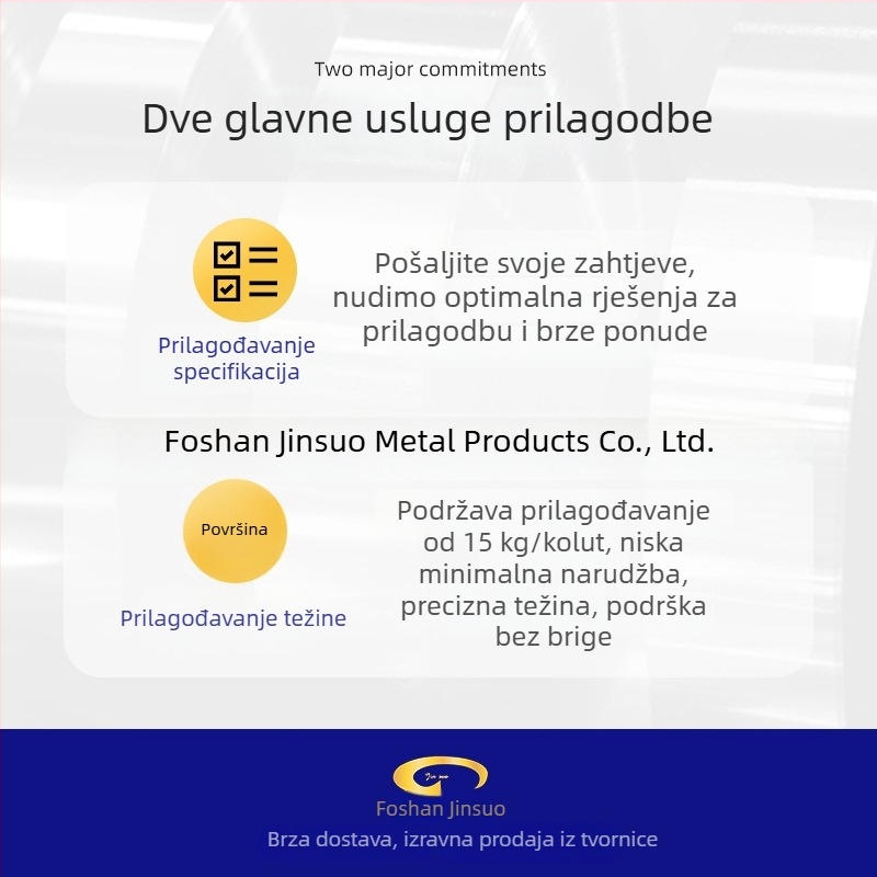 Plavo temperirani čelični trak za teške pakiranje, visoka čvrstoća, širine 16/19/25/32 mm