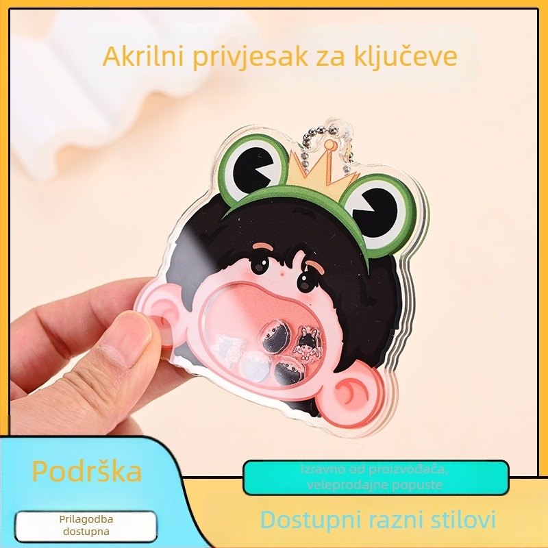 Akrilni karikaturalni privjesak za ključeve – prilagođeni privjesak za ruksak