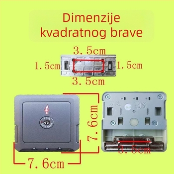 ABS brava za prtljagu s lozinkom, TSA odobreno, zaštita od krađe