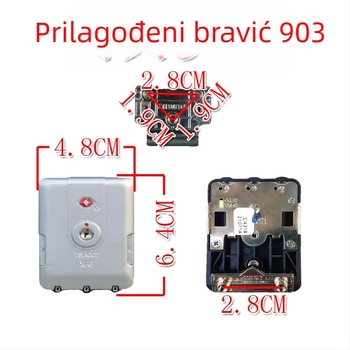 Katanac za prtljagu s lozinkom – ABS materijal, čvrst uzorak, bez kože, ljeto 2022