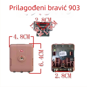 Katanac za prtljagu s lozinkom – ABS materijal, čvrst uzorak, bez kože, ljeto 2022