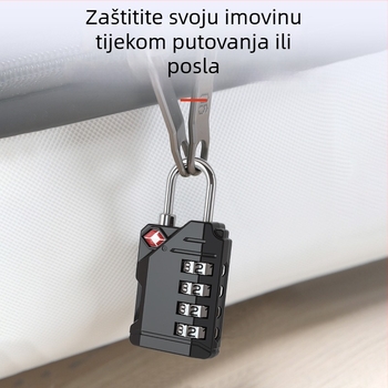 4-digitalna kombinacijska lokot za prtljagu, TSA kompatibilan, cinkova legura, model CH-561, debljina šipke 3 mm