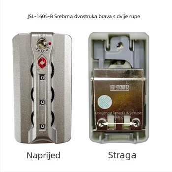 Brava za prtljagu s lozinkom TSA007 1605B – ABS materijal, Dodaci za torbe, Marka: Drugo
