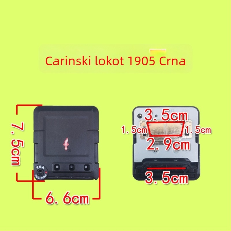 Brava za prtljagu s kodom – ABS materijal, jednobojni uzorak, ljeto 2022 izdanje
