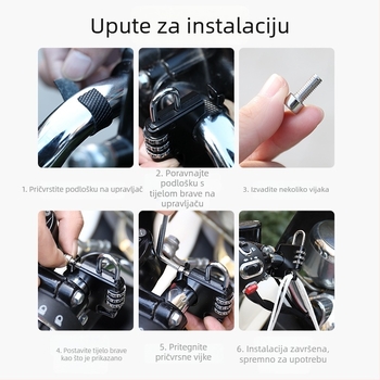 8100 Brava za kacigu sa lozinkom za električna vozila, troznamenkasti mehanički lokot za kacigu