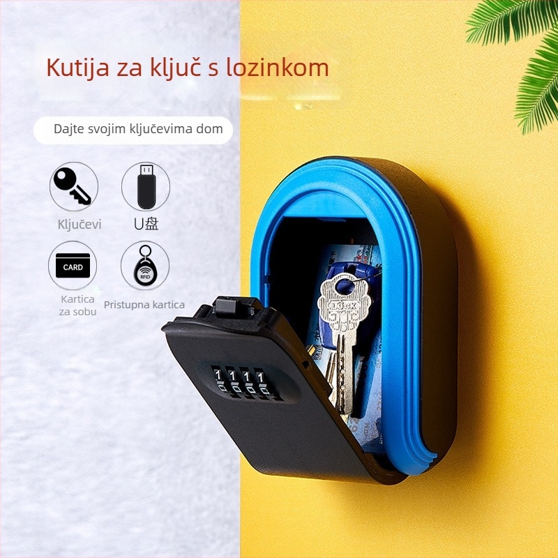 Kutija za ključeve s mehaničkim kombinacijskim zaključavanjem, ABS plast, za škole, urede i trgovine