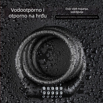 Katanac za bicikl s lozinkom, prijenosni čelični kabel za planinske bicikle, model 1
