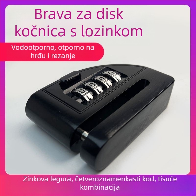 Zaključavanje disk kočnice s lozinkom – YH3565, aluminijska legura, Youheng, protiv krađe